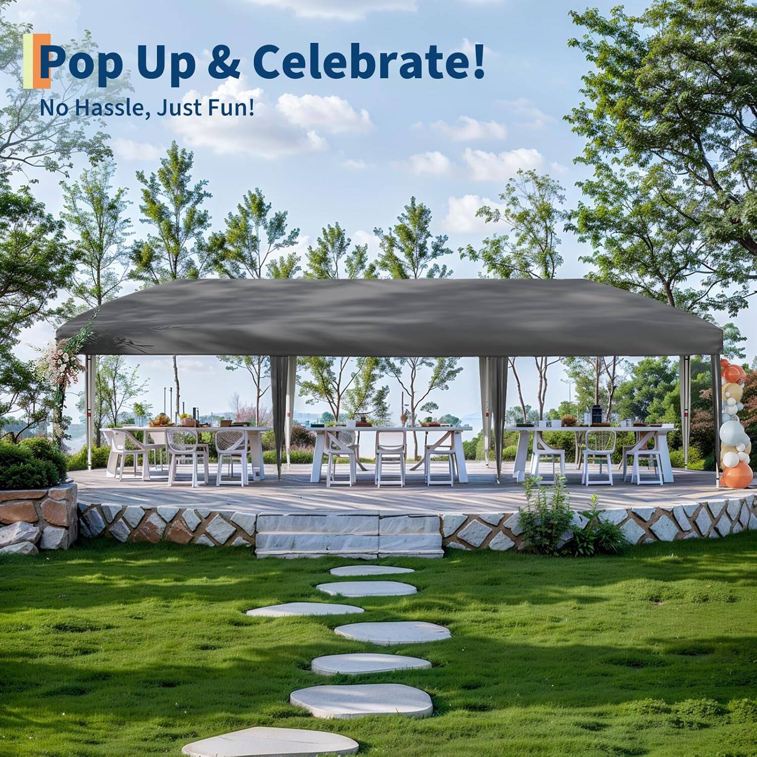 Pop Up & Celebrate!  
No Hassle, Just Fun!