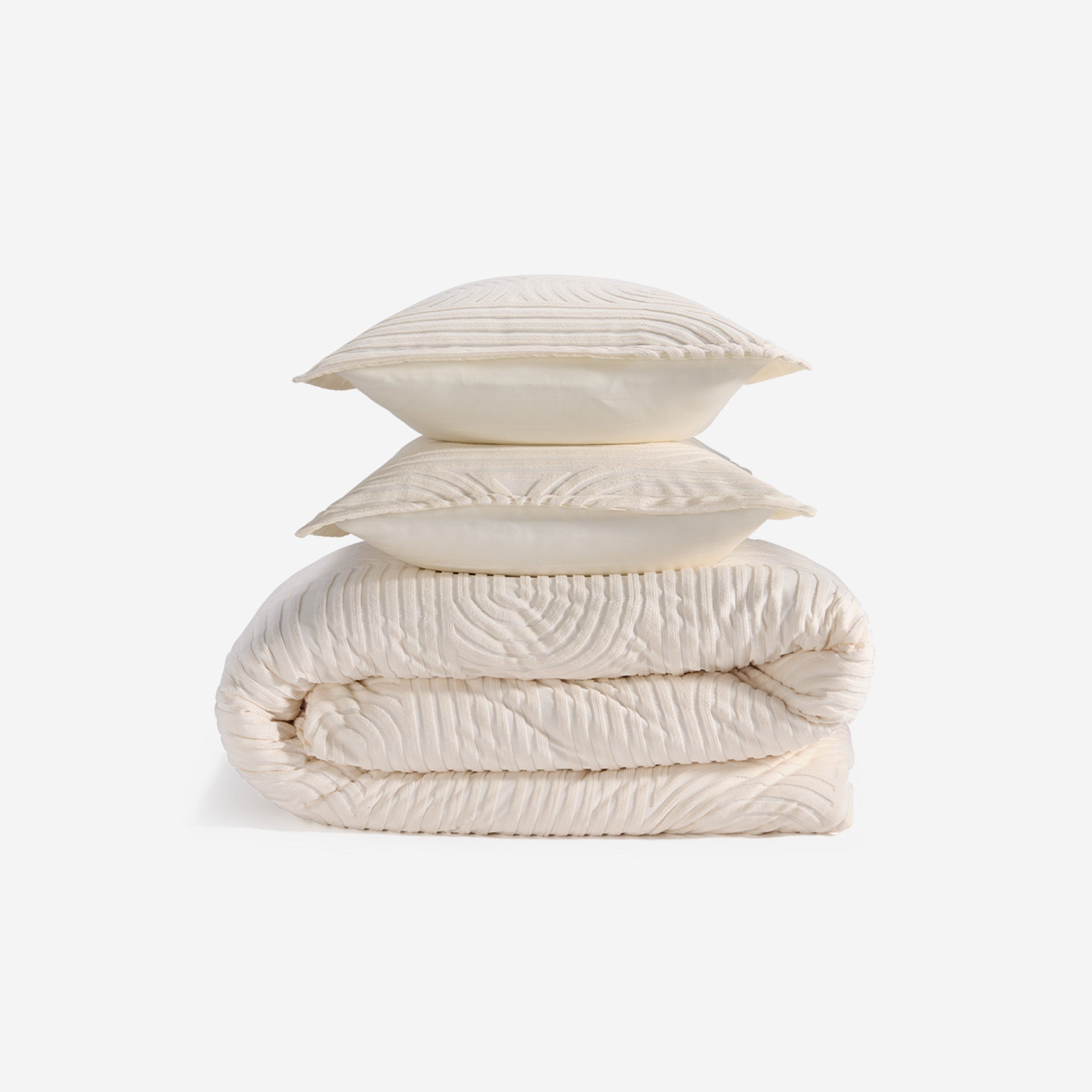 Bedgear - Performance® Duvet & Sham Set - Racetrack - King - Cream