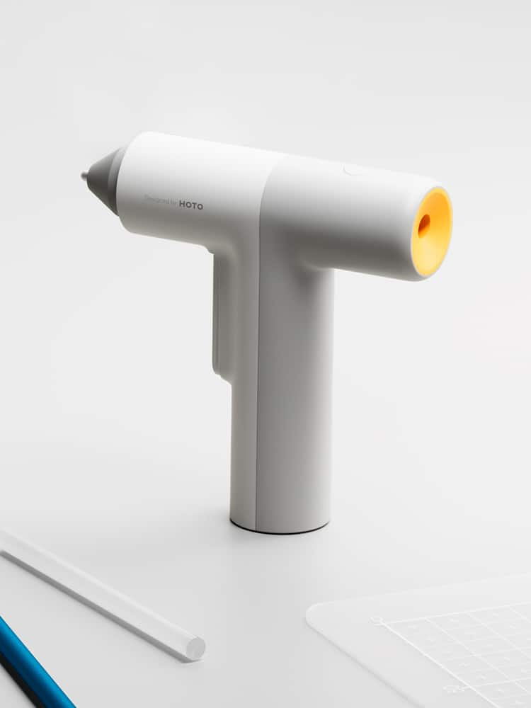 Angle View: HOTO - EasyFlow Hot Glue Gun - White