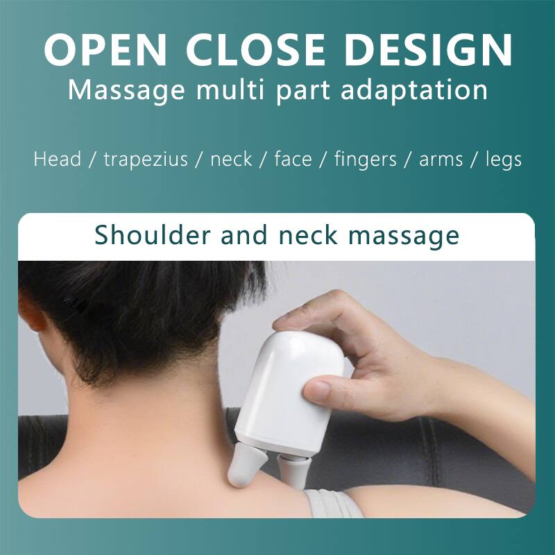 OPEN CLOSE DESIGN  
Massage multi part adaptation  

Head / trapezius / neck / face / fingers / arms / legs  

Shoulder and neck massage