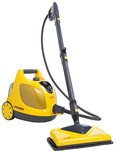 Left. EnviroCare - MR-100 Primo Steam Cleaner – Yellow Canister Steamer, 1.6 L Stainless Boiler, 1500 W, 60-Min Run Time - Yellow.