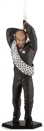 Quantum Mechanix - Star Trek Deep Space Nine Worf Mini Master Figure - Black