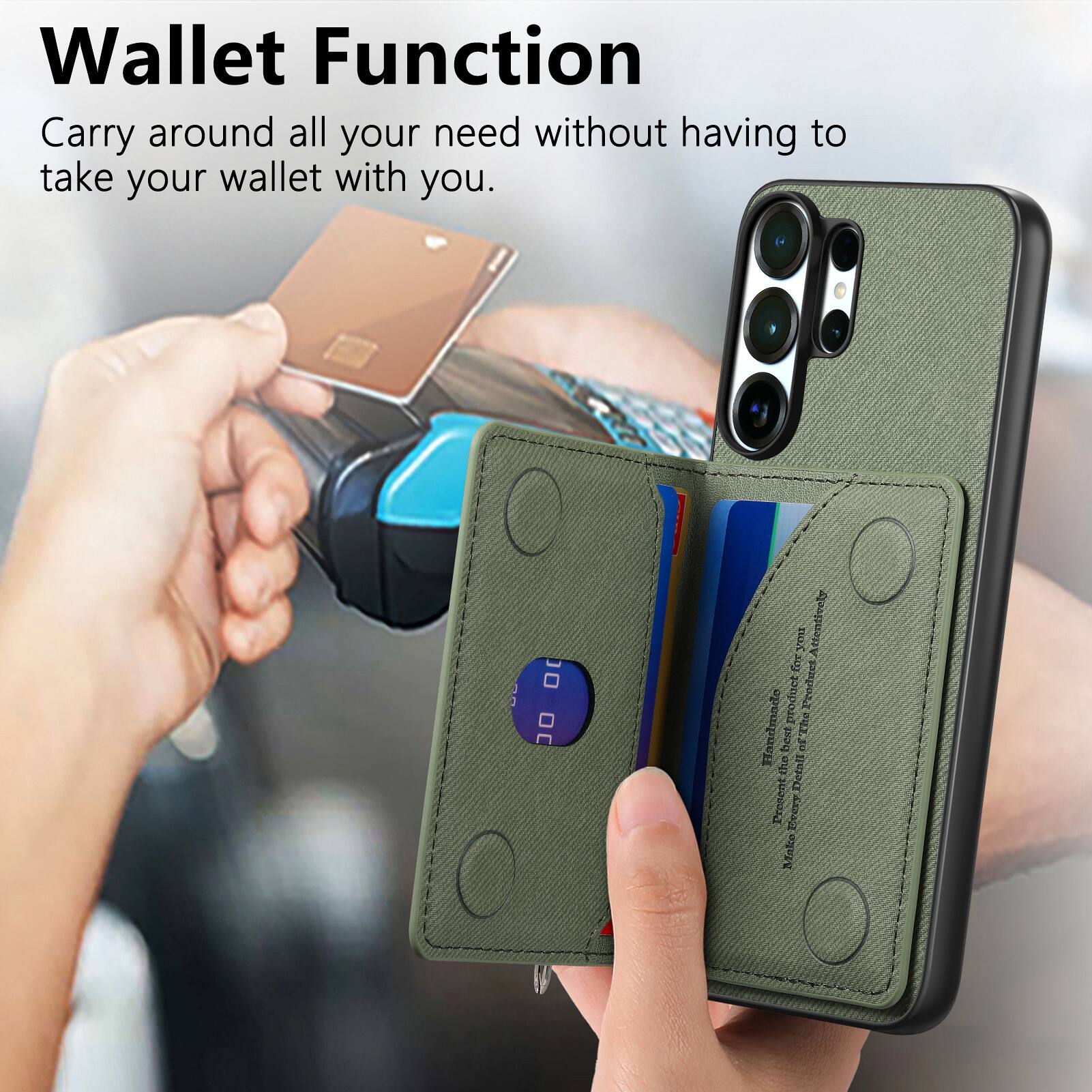 Wallet Function  
Carry around all your need without having to take your wallet with you.  

The best a the Demnil Present Idea MakcoFeery Make