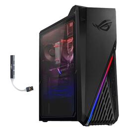 ASUS - ROG Strix GA15 Desktop PC (Ryzen 7 5800X, 64GB, 2TB SSD, RTX 3070, Bluetooth 5.1, Win 11 Home) w/USB Hub - Black