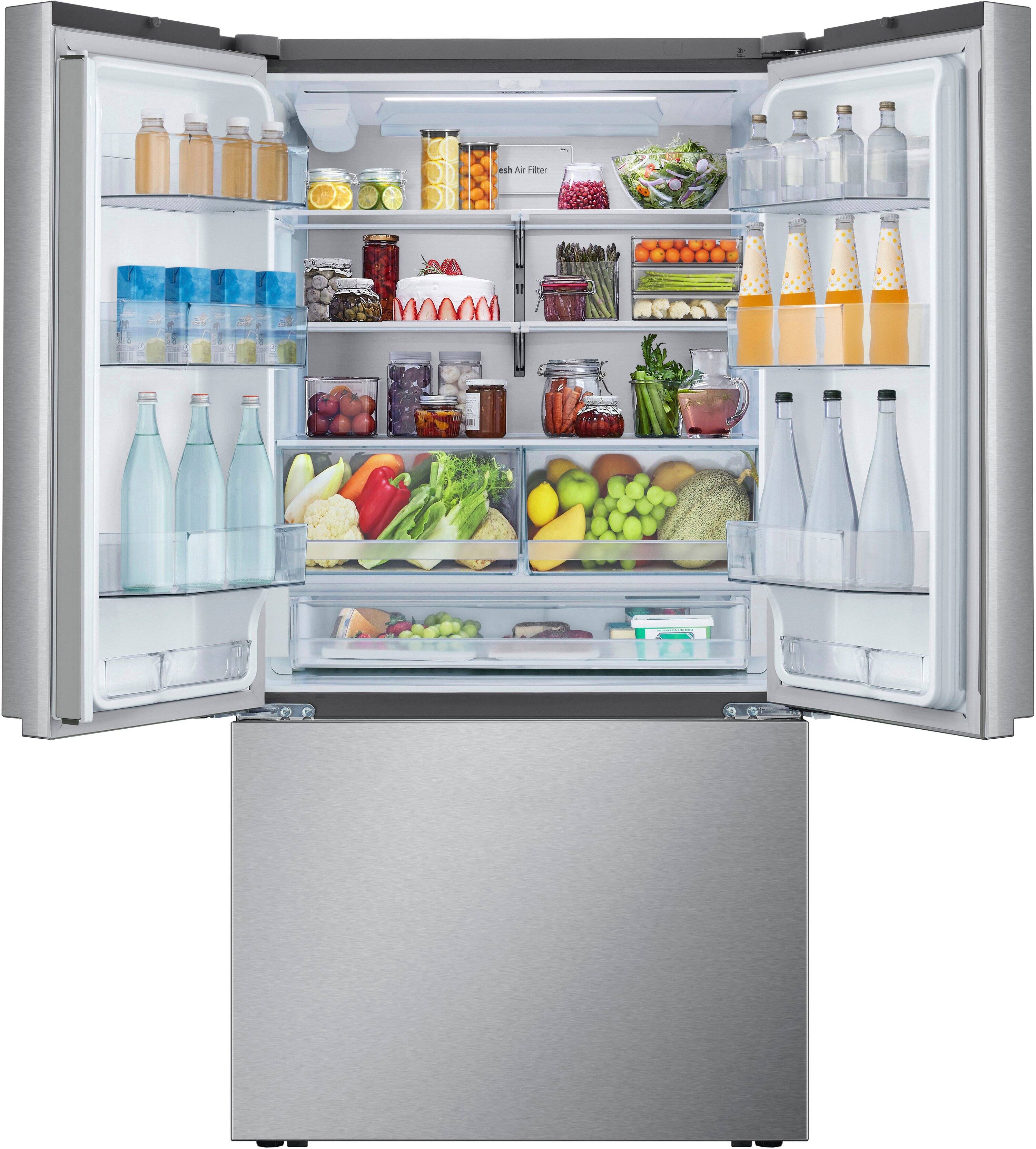 Alt View 10. LG - Standard-Depth MAX 31.7 Cu. Ft. French Door Smart Refrigerator with Internal Water Dispenser - PrintProof Stainless Steel.