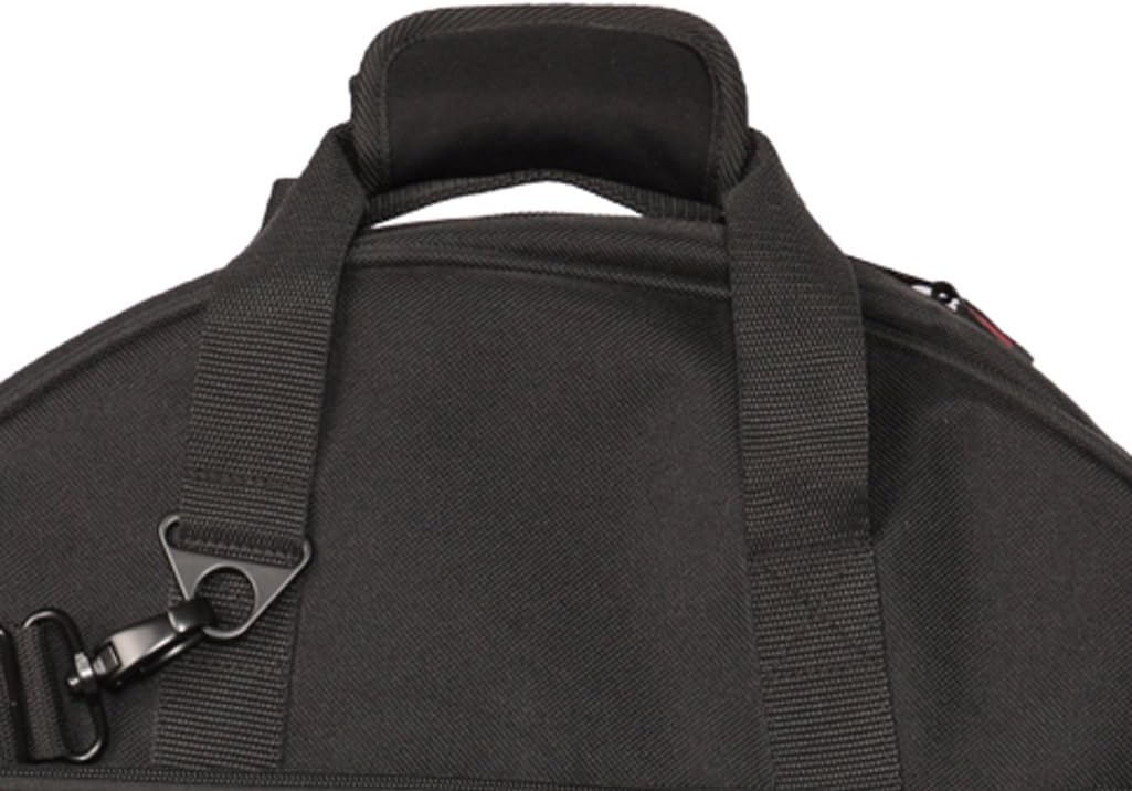 Left. Gator - 24-Inch Heavy-Duty Cymbal Backpack with 6-Slot Divided Interior, Stick Bag Pocket, and Padded Straps.
