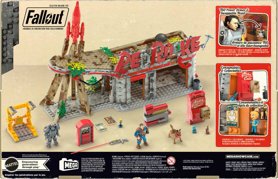 Megablox Fallout MEGA Fallout Red Rocket Truck Stop Collectible Building Set HXT00 ...