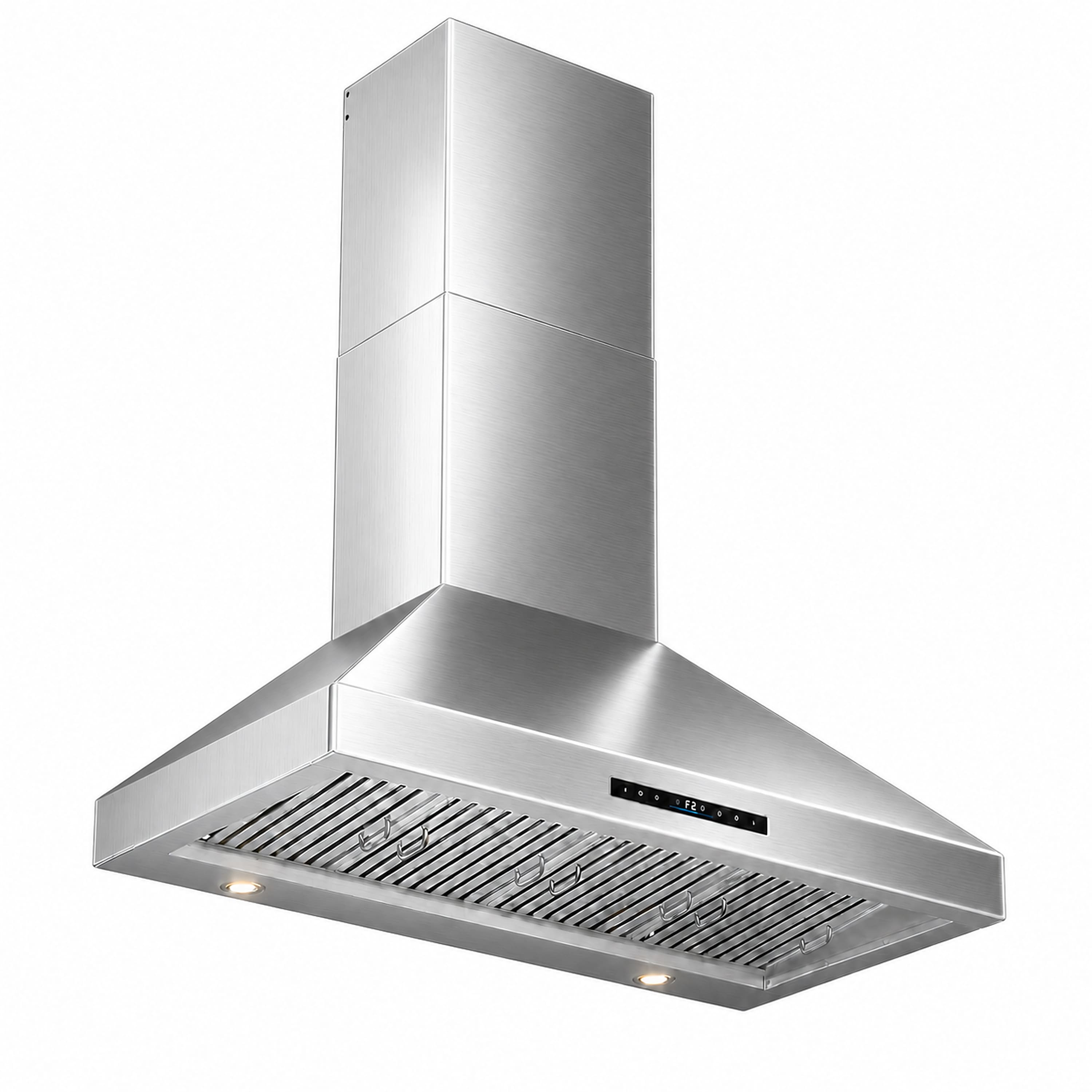 Brano - 48 inches - Externally Vented - Wall Range Hood - Silver