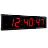 Large Digital Clock, 24" Led Wall Clock with 6-Level Brightness & Mounting Hardware