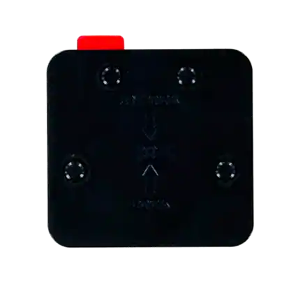 Front. Momento - M7 Adhesive Mounting Adapter - Black.