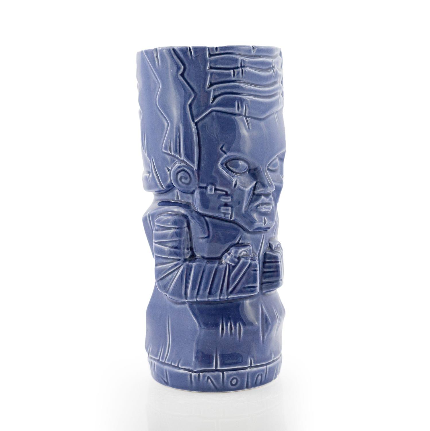 Alt View 1. ThinkGeek - Geeki Tikis Monsters Frankenstein's Bride Ceramic Mug | Holds 20 Ounces - Blue.
