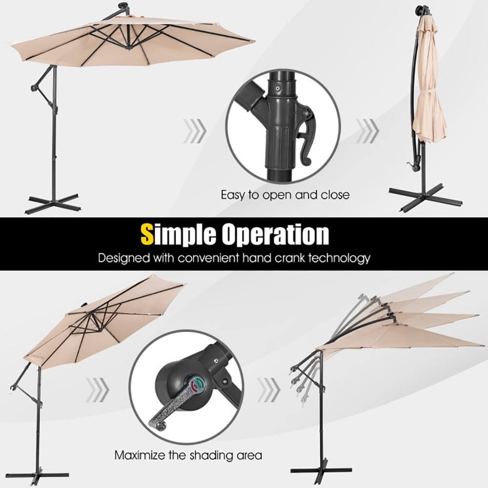 Easy to open and close  
Simple Operation  
Designed with convenient hand crank technology  
Maximize the shading area
