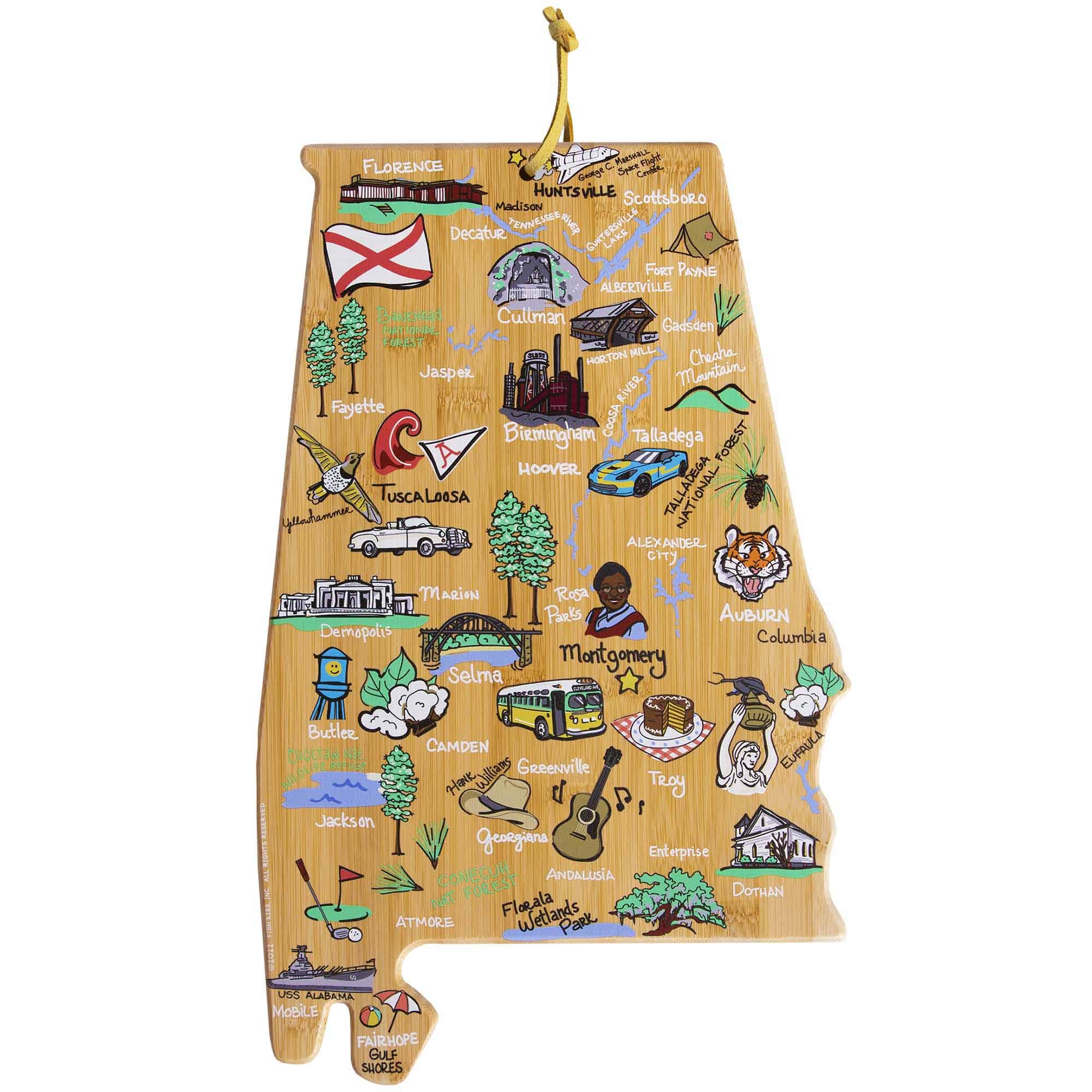 Totally Bamboo - Alabama Cutting Board with Artwork by Fish Kiss price history on PriceWatchPro
