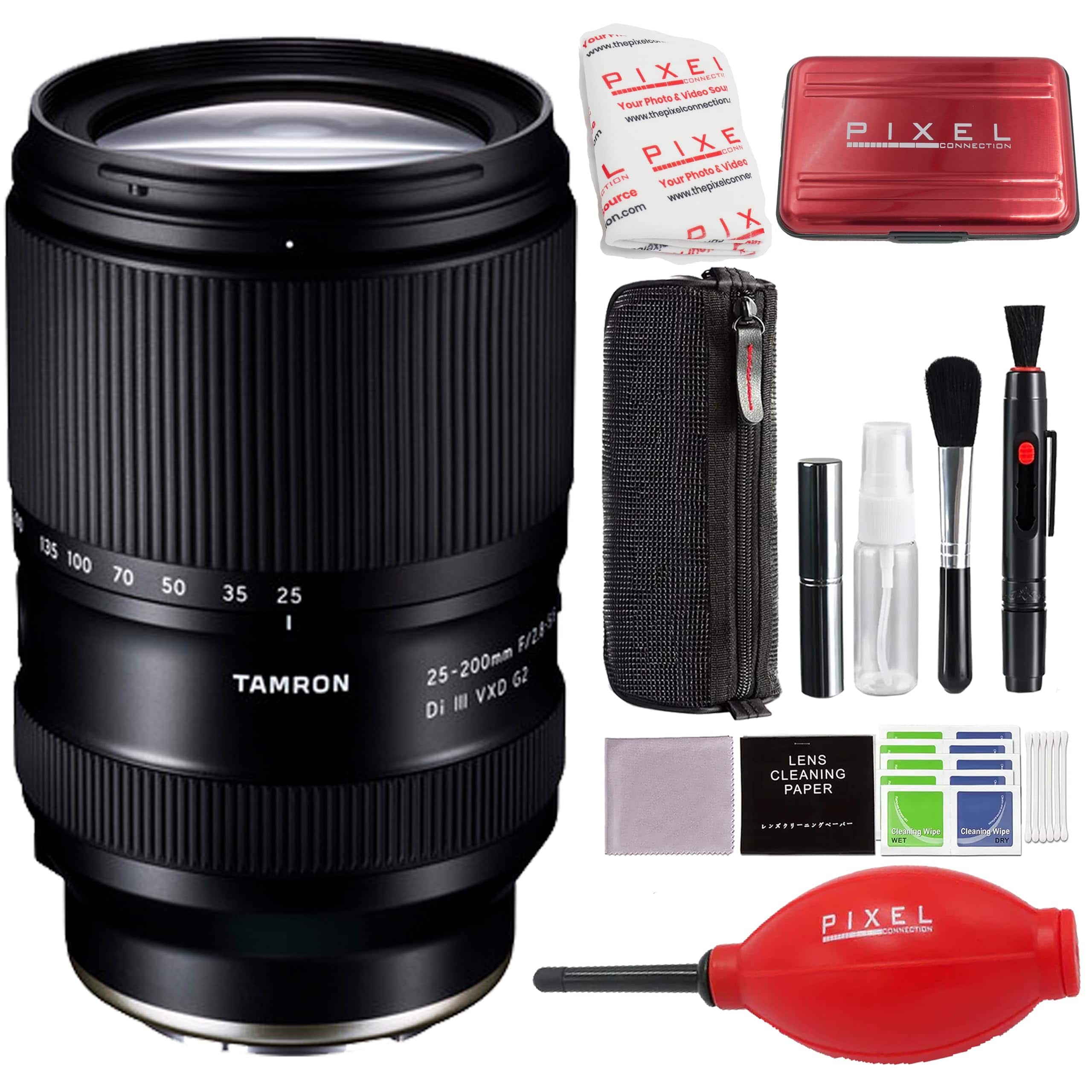 Tamron - 25-200mm f/2.8-5.6 Di III VXD G2 Lens for Sony E with Advance Accessories and Travel Bundle | AFA075S700 - Black