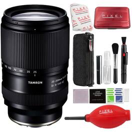 Tamron - 25-200mm f/2.8-5.6 Di III VXD G2 Lens for Sony E with Advance Accessories and Travel Bundle | AFA075S700 - Black