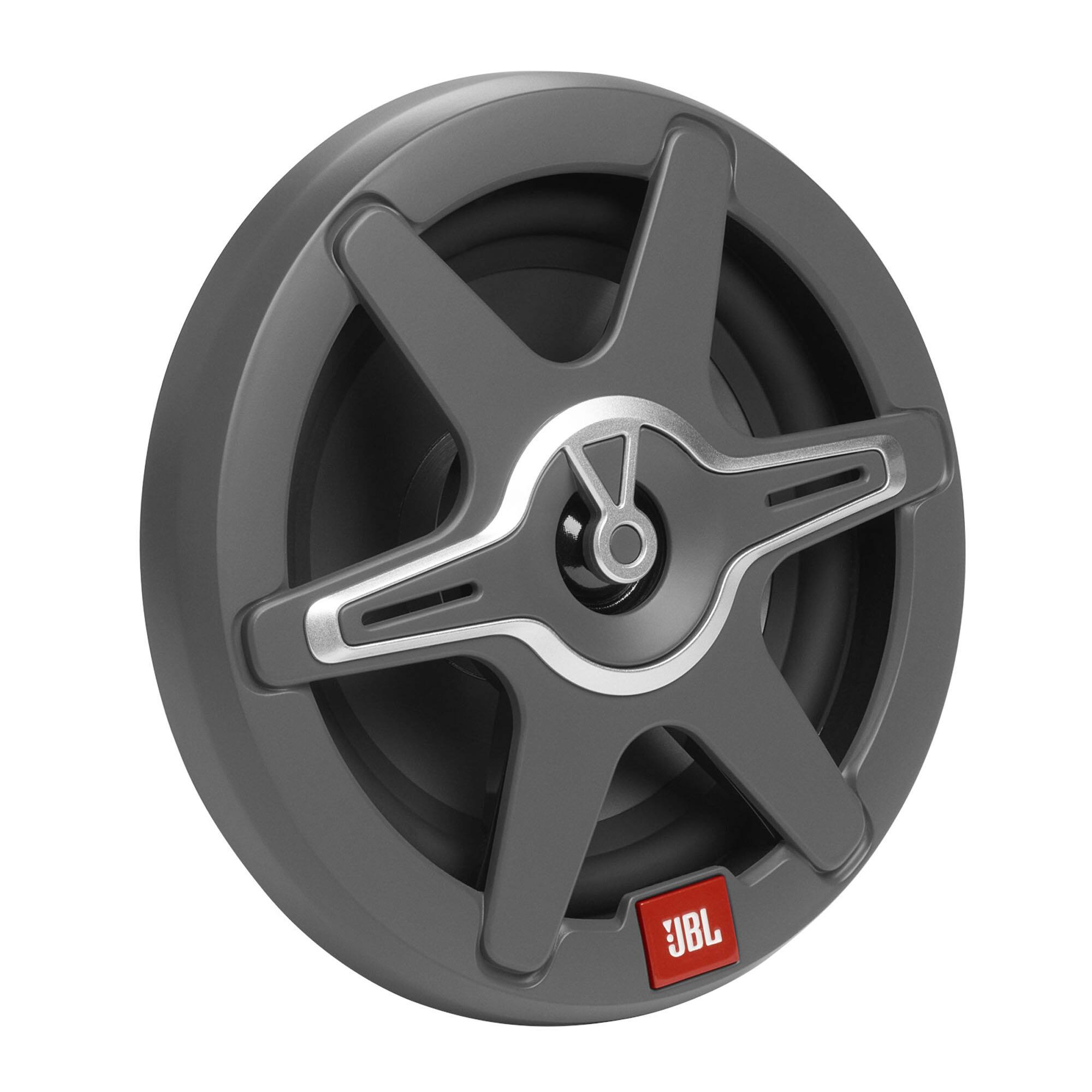 Alt View 1. JBL - JBL CLUB82 8" (200mm) two-way marine audio multi-element speaker     150W – white/Gray Grills included - Black.