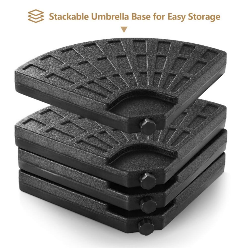 Stackable Umbrella Base for Easy Storage