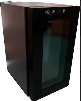 Electactic - 10 Can Beverage Cooler, 40-61℉, Freestanding - Black