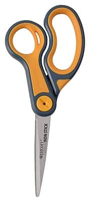 "Westcott - Titanium Bonded Non-Stick 8"" Scissors, Adjustable Glide, Pointed Tip - Gray/Yellow" price history on PriceWatchPro