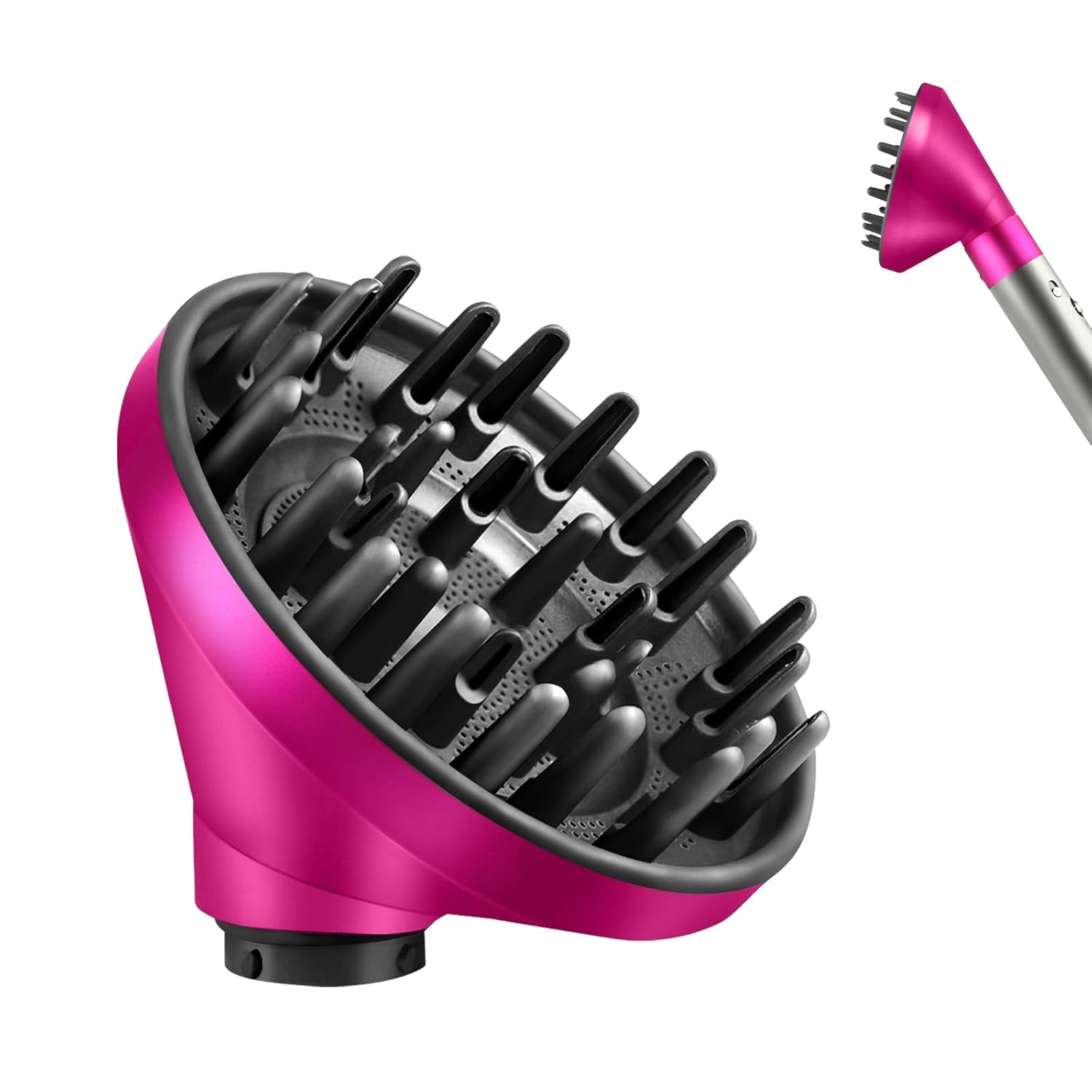 Giantpower - Large Diffuser Attachment For Dyson Airwrap, Upgraded Bigger Diffuser Nozzle to Dryer Faster - Rose