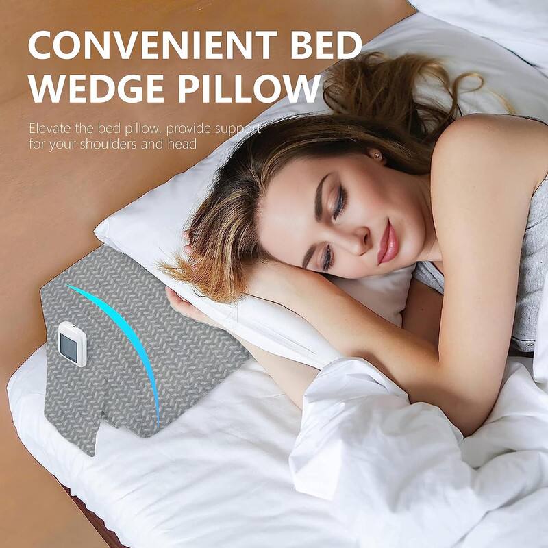 CONVENIENT BED WEDGE PILLOW

Elevate the bed pillow, provide support for your shoulders and head