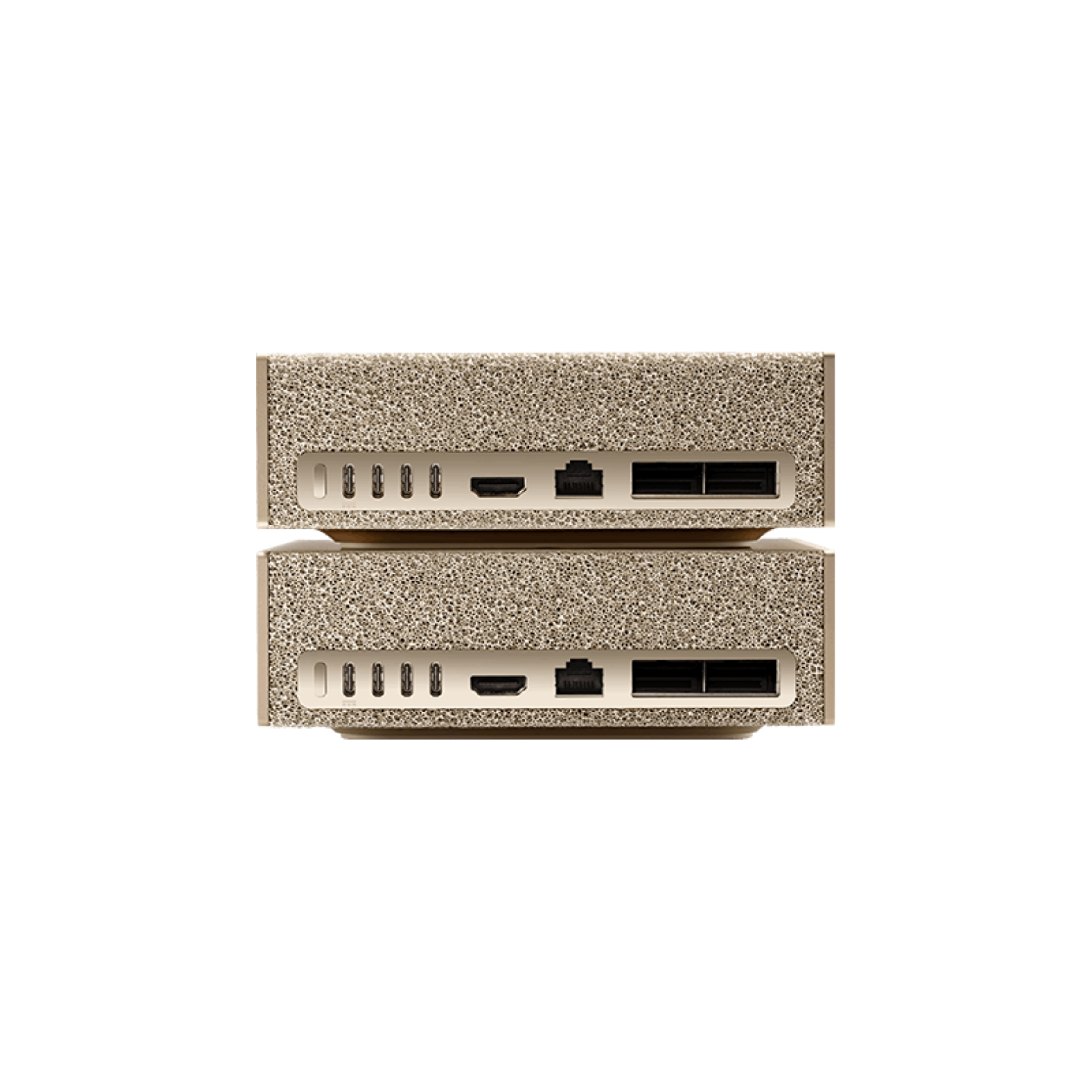 Alt View 6. NVIDIA - DGX Spark - NVIDIA GB10 Grace Blackwell Superchip, 128 GB LPDDR5x, ARM Processor, 4TB NVME M.2 SSD Storage 2 Pack Kit - Gold.