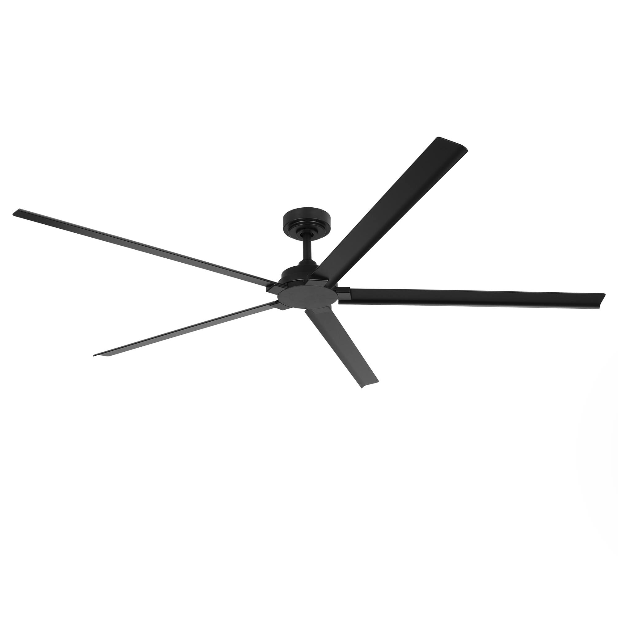 Alt View 1. Parrot Uncle - 72-Inch Wet-Rated Outdoor Aluminum Ceiling Fan with 6-Speed DC Motor & Remote – Ideal for Patios, Gazebos, and More - Black.