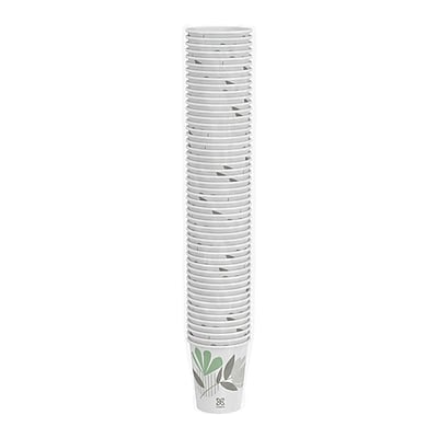 Alt View 3. Dixie - Pathways Paper Hot Cups, 8 oz., 50/Pack - White.
