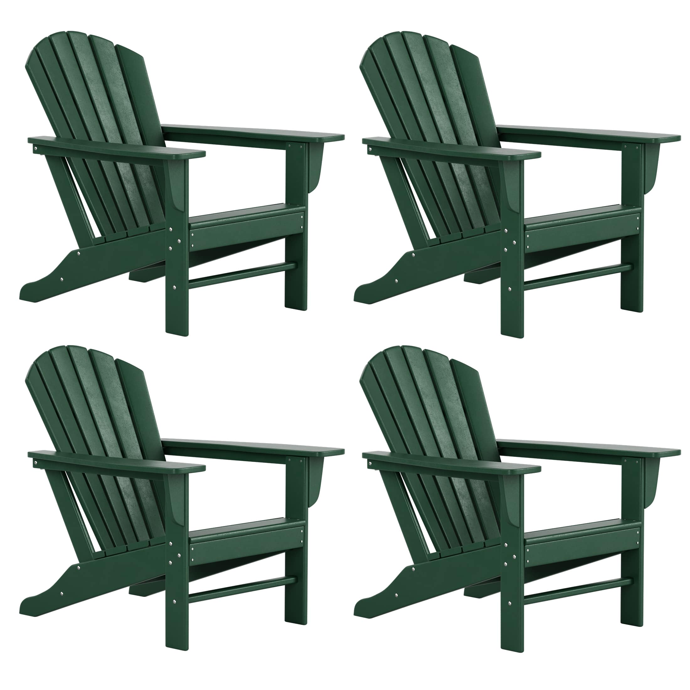 WestinTrends - Dylan Outdoor Adirondack Chair (Set of 4) - Dark Green price history on PriceWatchPro