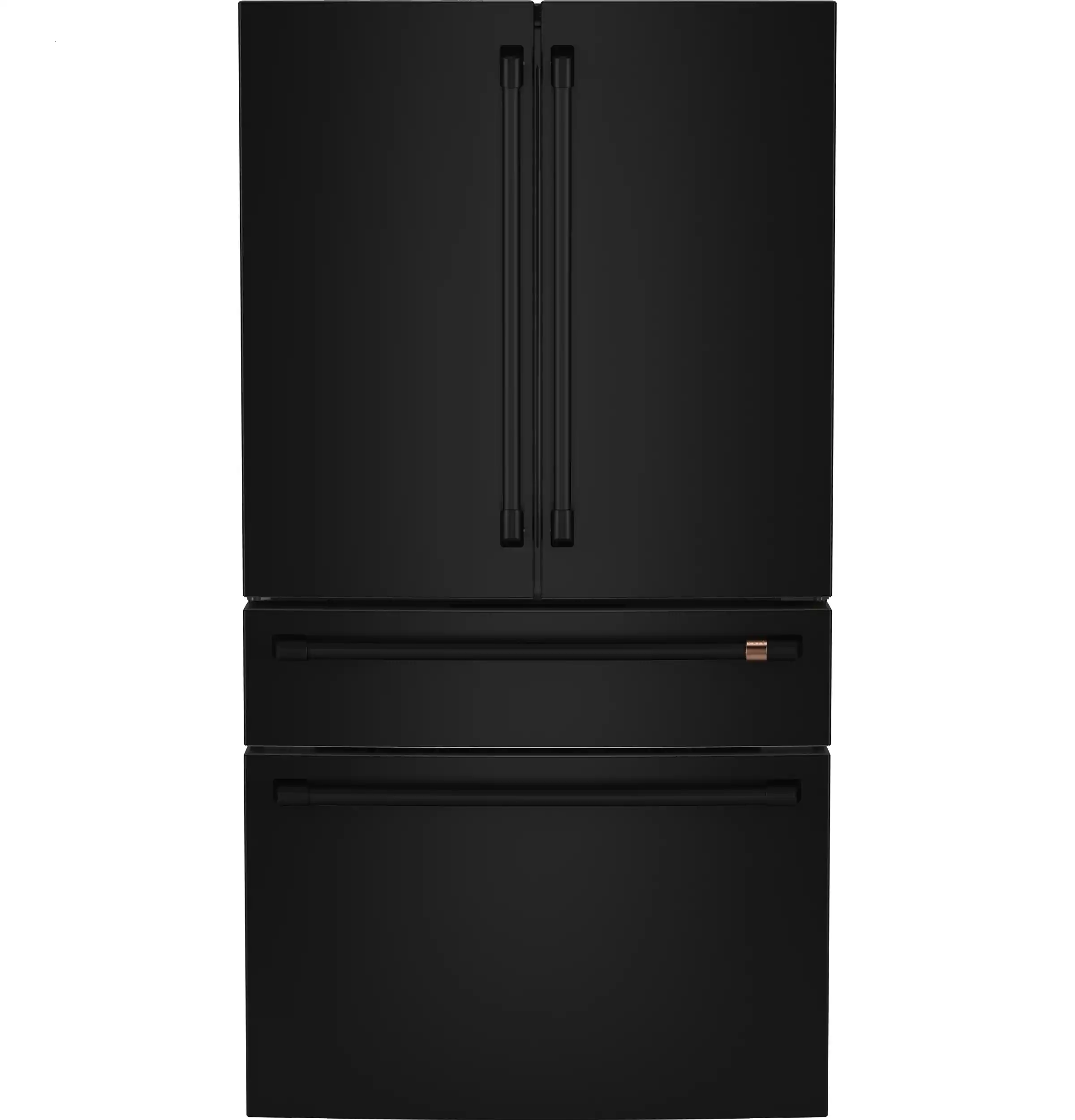 Alt View 37. Café - 23.2 Cu. Ft. 4-Door French Door Counter-Depth Smart Refrigerator with Dual Dispense AutoFill Pitcher - Matte Black.