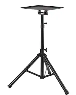 FINEAK - Height Adjustable Portable Tripod Stand - Multi-Purpose for DJ Music Projector Mixer Laptop - Black