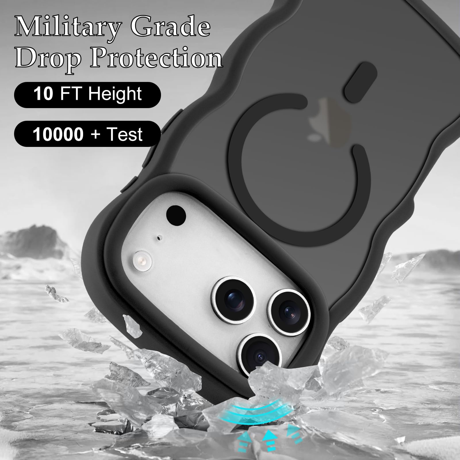 Military Grade Drop Protection  
10 FT Height  
10000 + Test