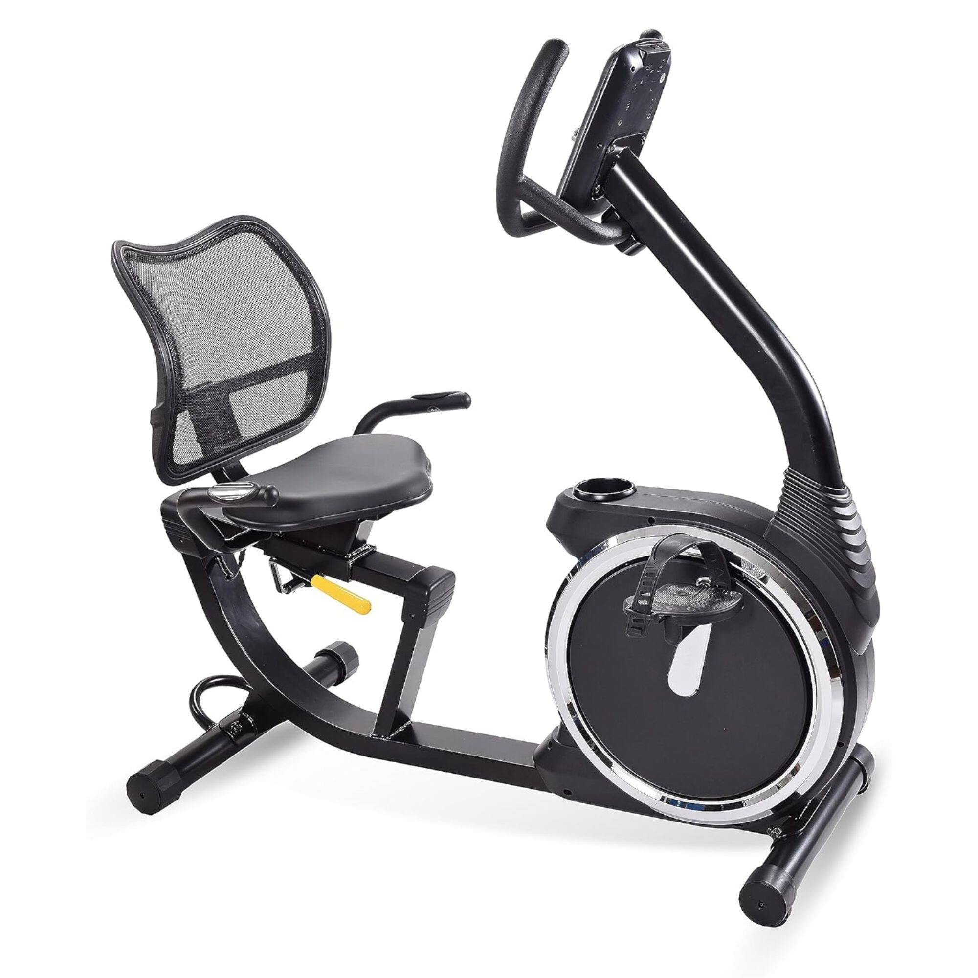 Stamina Products - Stamina Exercise Bike, Magnetic Recumbent Machine, Lower Body Cardio Equipment - Black
