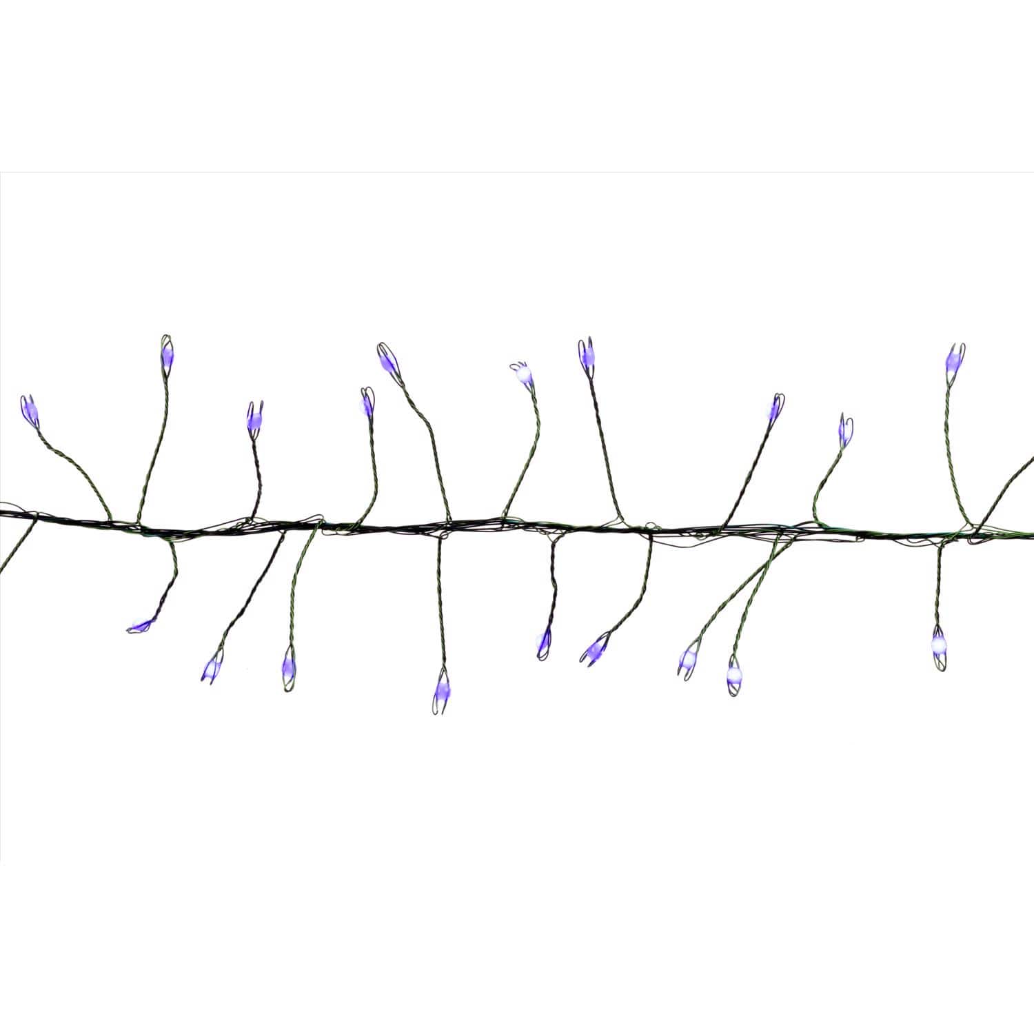 Celebrations - LED Big Seed Cluster Blue 250 ct String Christmas Lights 10 ft.