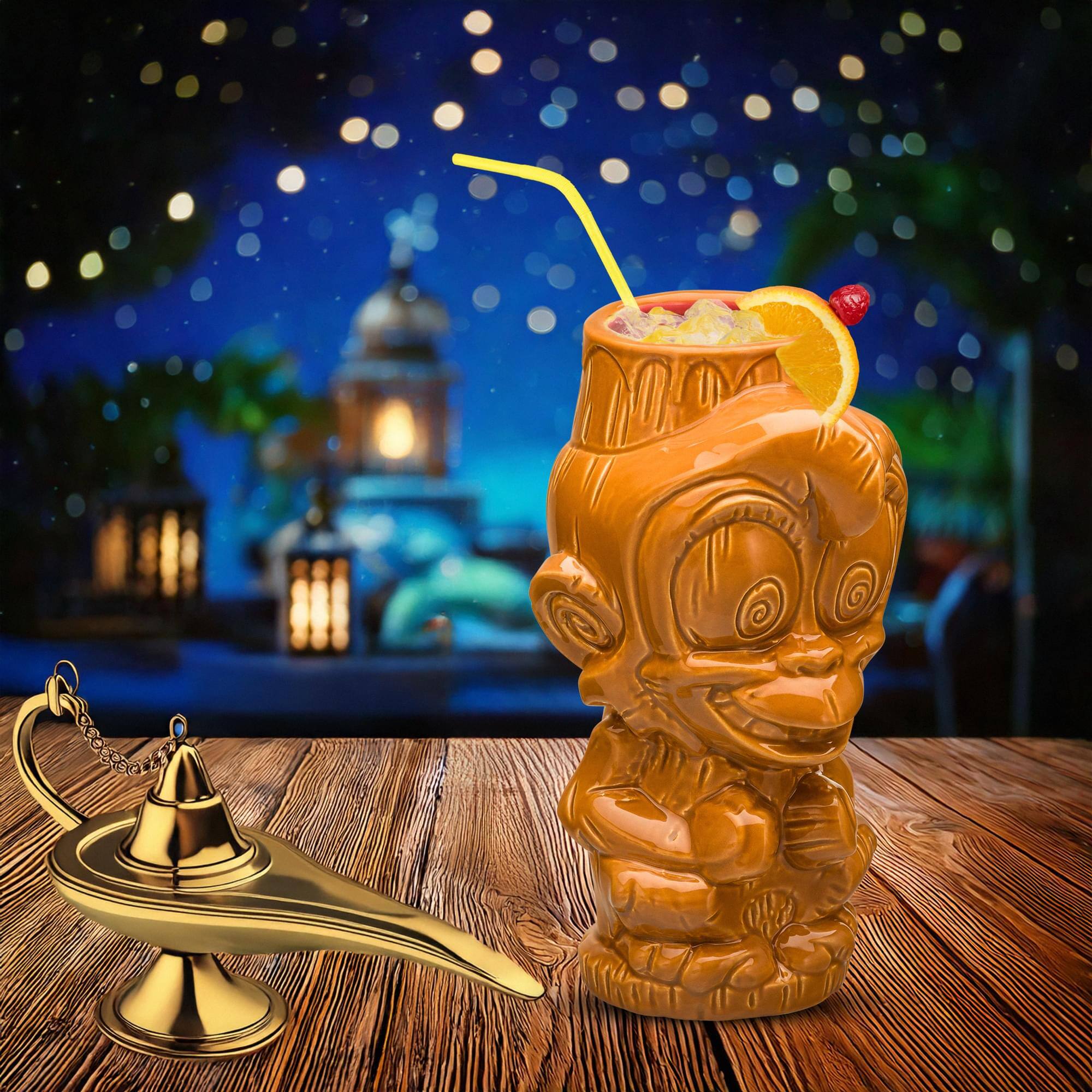 Alt View 2. Disney - Geeki Tikis Disney Aladdin Abu Ceramic Mug | Holds 16 Ounces - Brown.