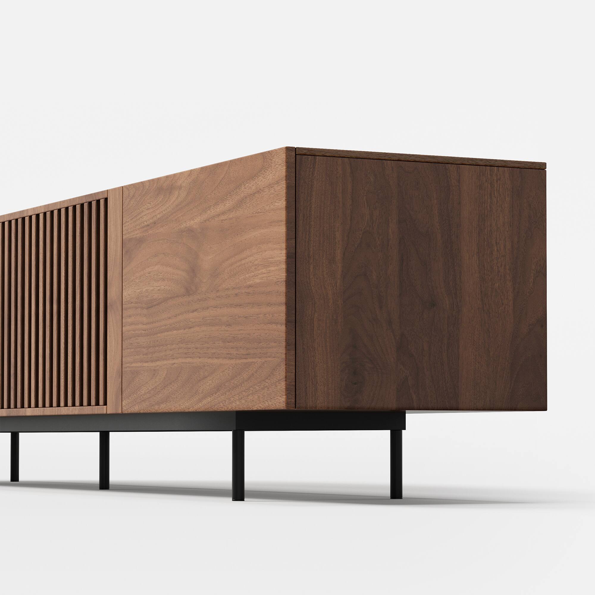 Alt View 5. luck idea - 70.87" TV Stand,tv console Suitable for TVs up to 70 inches. - Walnut color.