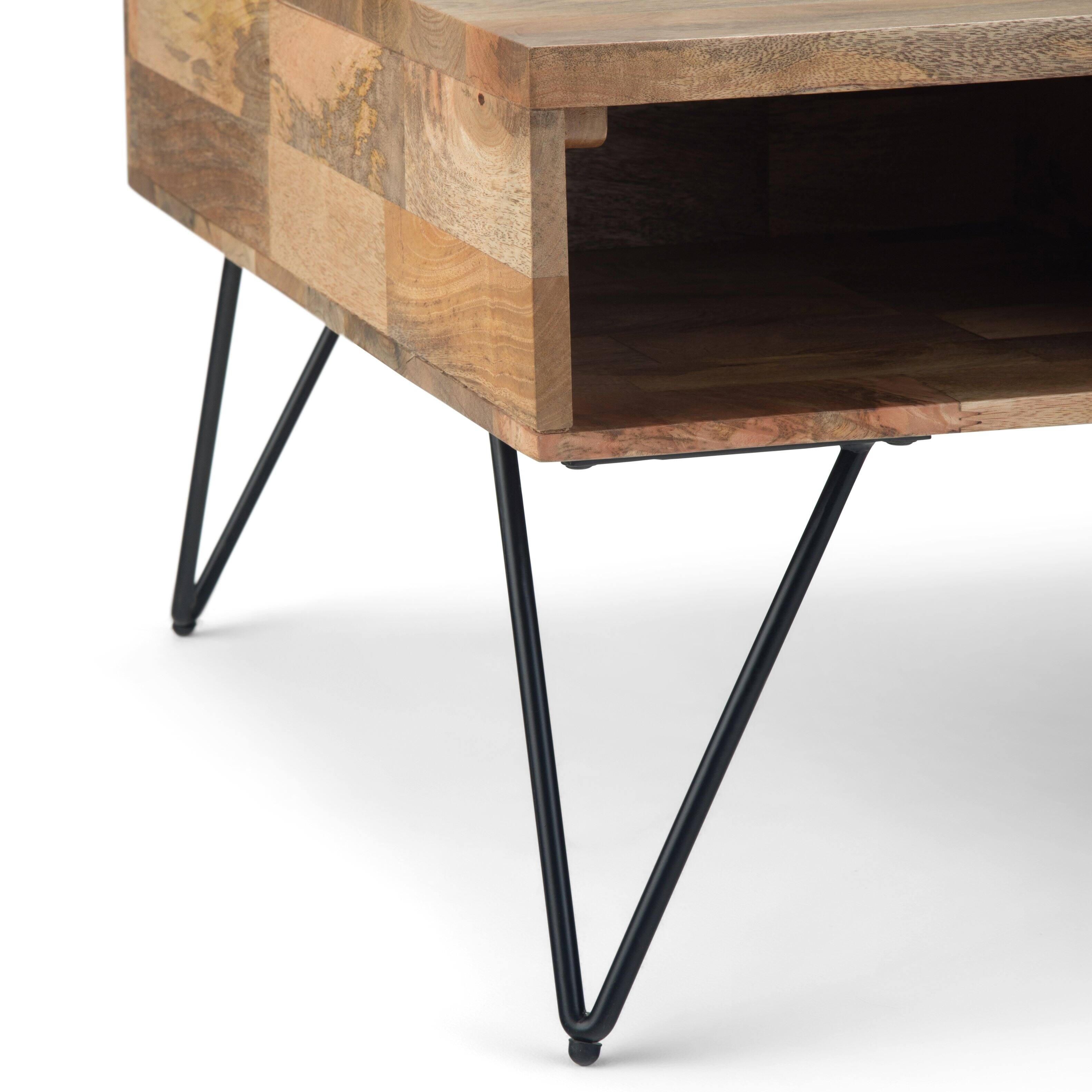 Alt View 9. Simpli Home - Johnsen 15 inch Wide Metal Drum Accent Table, Distressed Nickel - Distressed Nickel.