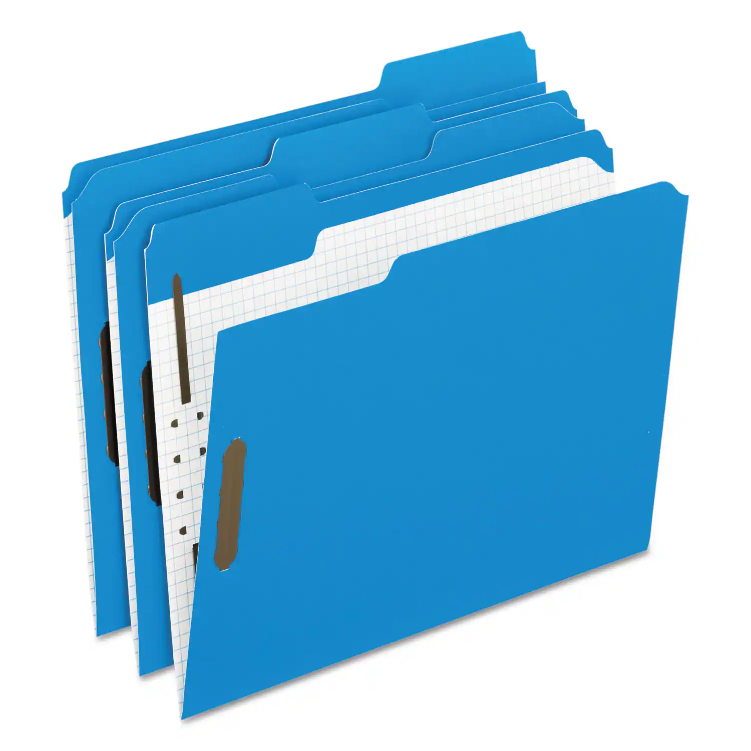 Front. TOPS - Pendaflex Colored Classification Folders with Embossed Fasteners  2 Fasteners  Letter Size  Blue Exterior  50 per Box.