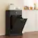 Front. Homcom - Kitchen Tilt Out Trash Bin Cabinet Free Standing Recycling Cabinet Trash Can Holder With Drawer - Black.