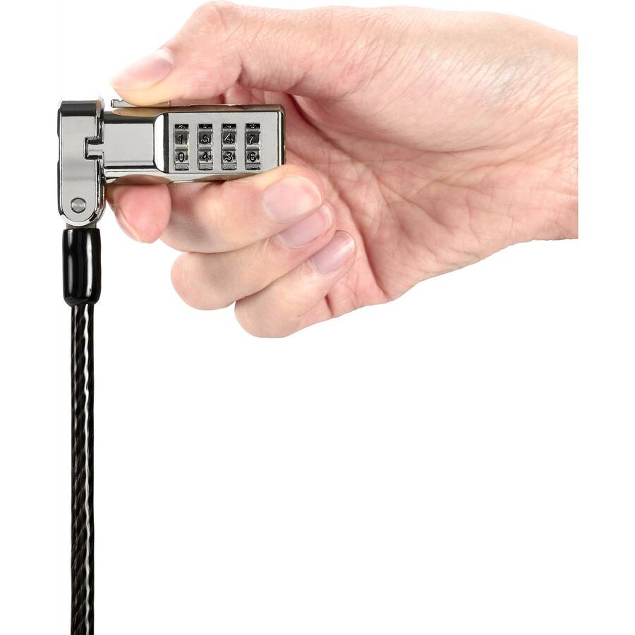 Alt View 6. Kensington - Kensington Universal 3-in-1 Combination Laptop Lock - 5.91 ft Cable - Resettable - Combination Lock - Carbon Steel.
