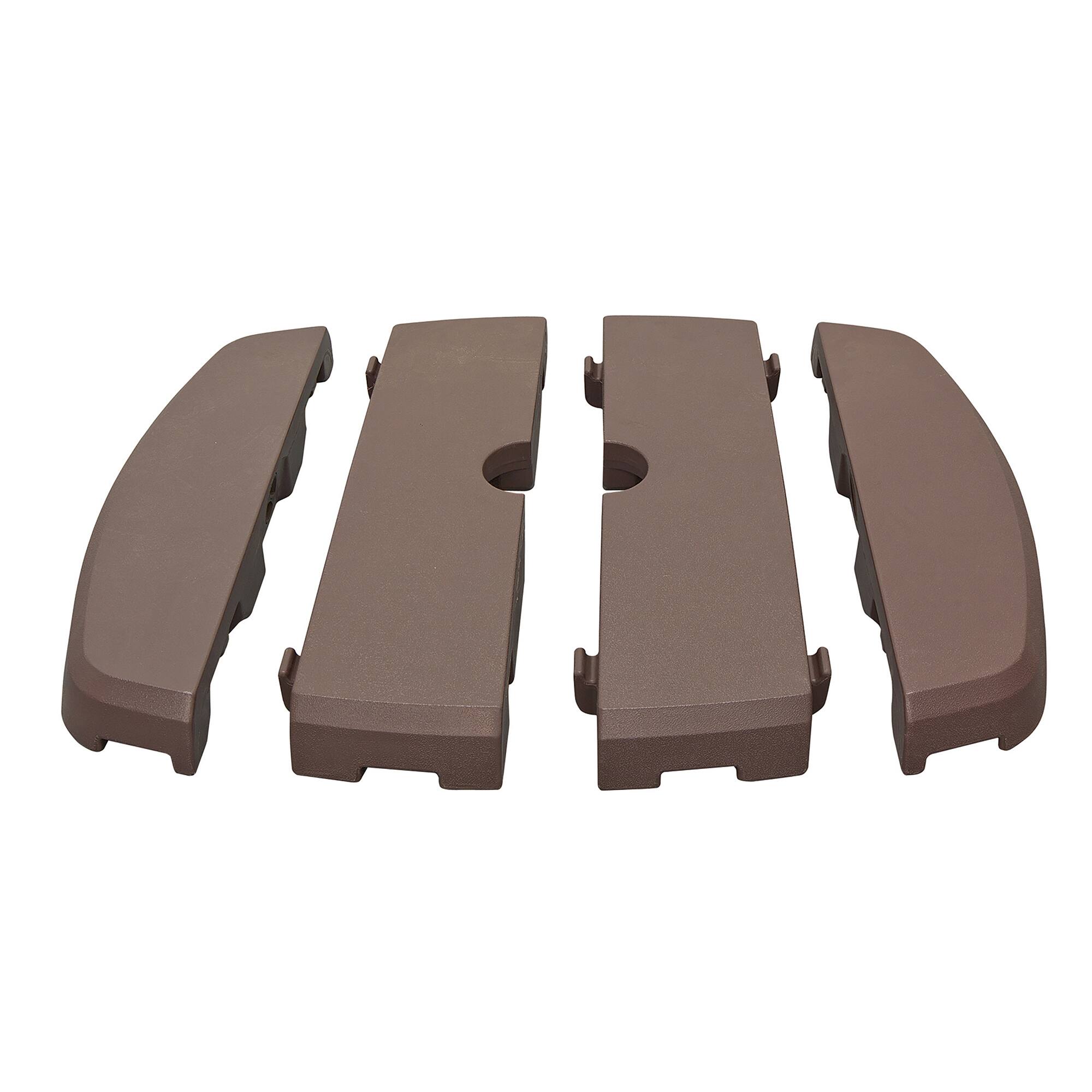 Back. Mondawe - 28lb 4 Section Resin Umbrella Base Requires 220 lbs. of sand - Bronze.