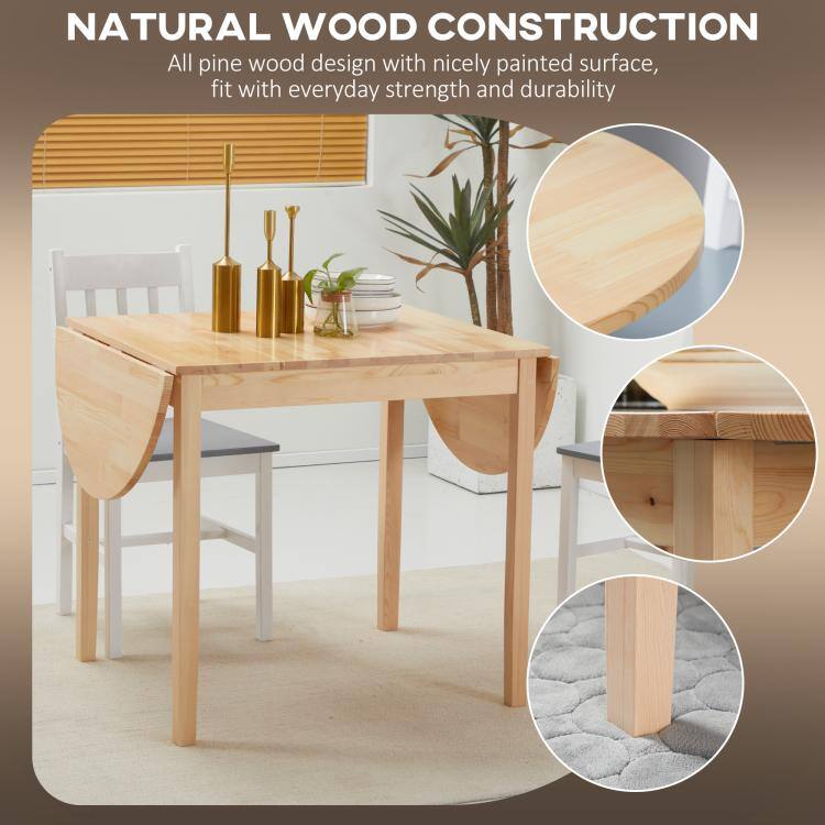 NATURAL WOOD CONSTRUCTION  
All pine wood design with nicely painted surface, fit with everyday strength and durability