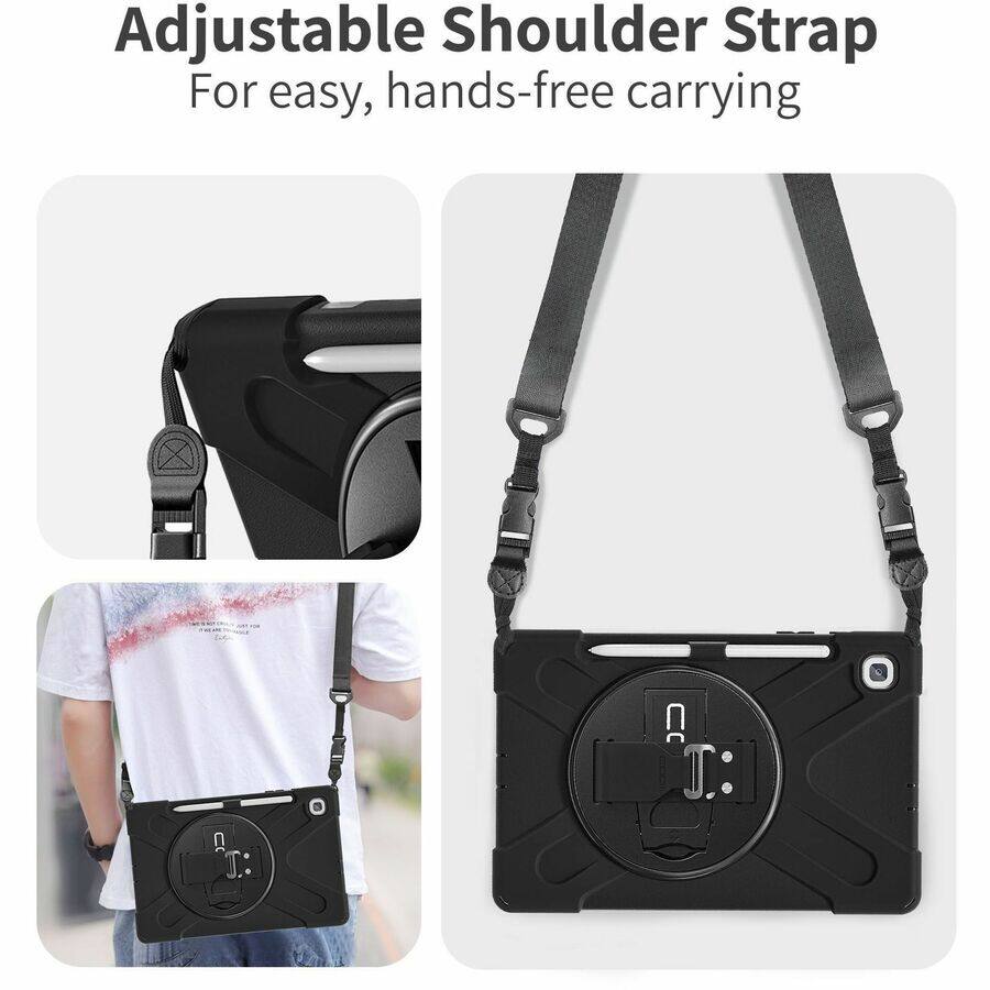 Adjustable Shoulder Strap  
For easy, hands-free carrying