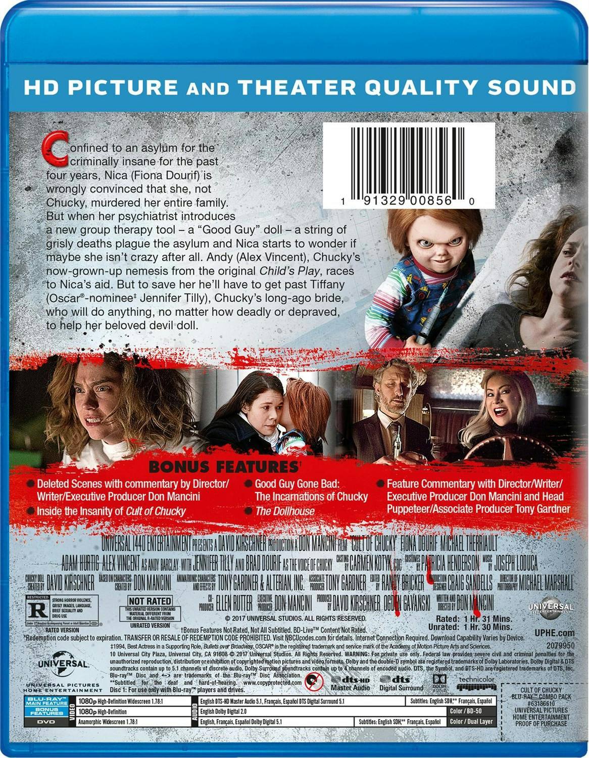 Back. Cult of Chucky (DVD + Digital) [Blu-ray].