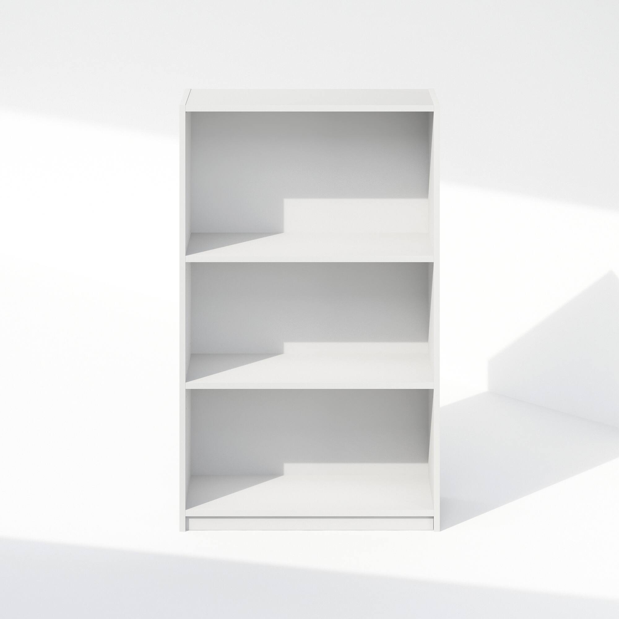 Alt View 2. Furinno - Reed 3-Tier Multipurpose Adjustable Shelf Clothing & Closet Storage Organization - White.