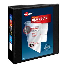 Avery - Heavy Duty 3" 3-Ring View Binders, Slant Ring, (5600) - Black