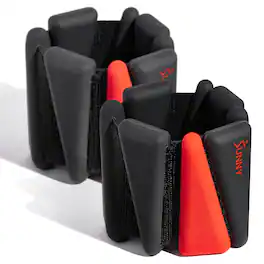 Sunny Health & Fitness - Adjustable Wrist Weights 2-Pound (Pair) - Black