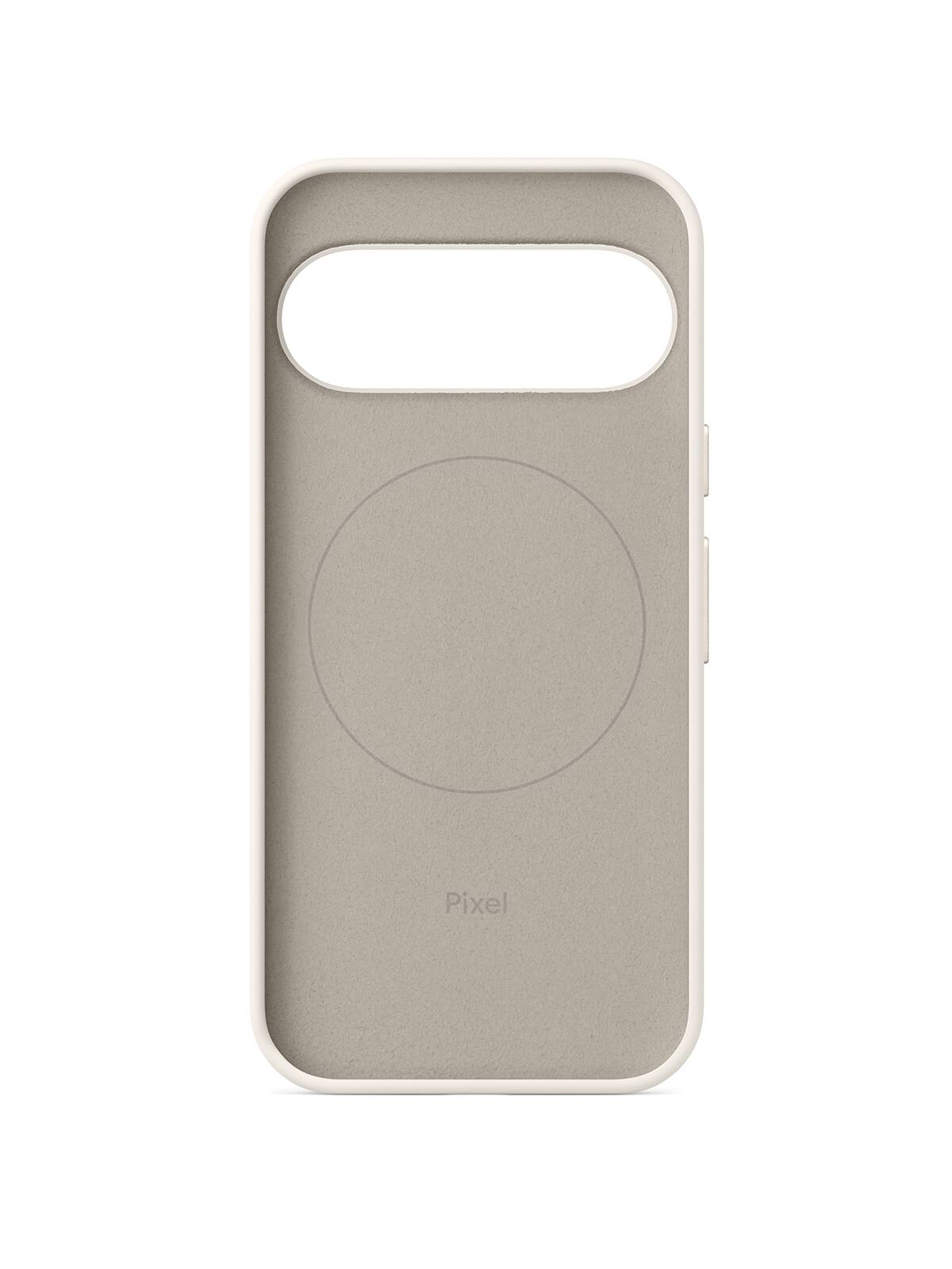 Left. Google - Google Pixel - 10/10 Pro Case - Porcelain - Porcelain.