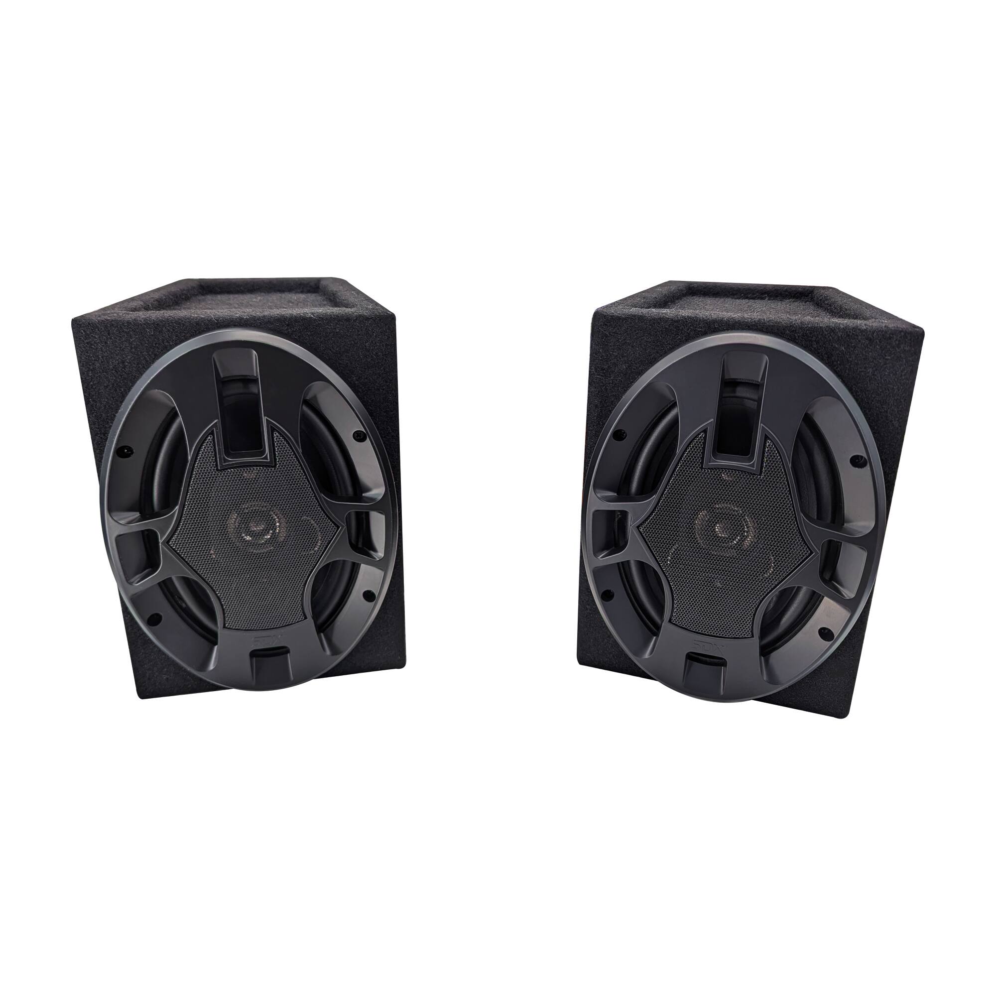 Alt View 2. SDX Audio - 5"x7" 4-way Car Speaker System Hatchback Boxes - Black.