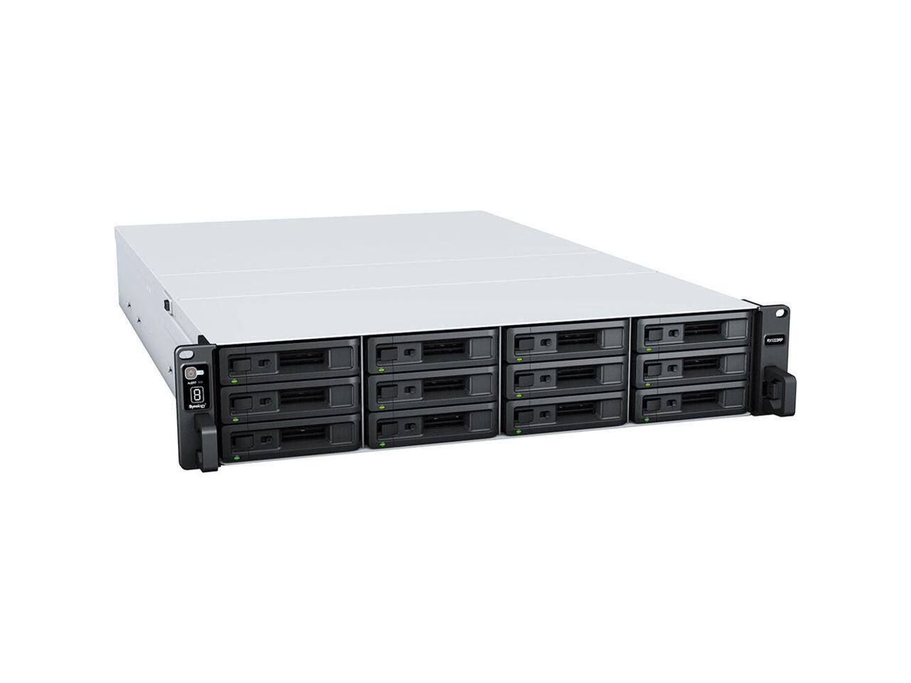 Front. Synology - Synology 12-Bay Rackmount Storage Expansion Unit RX1223RP (Diskless).